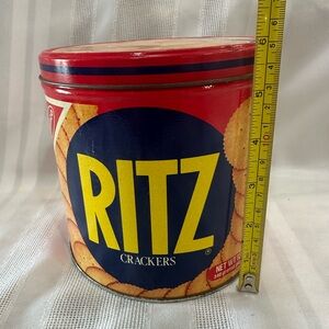 Ritz Crackers Red & Blue Tin 1960’s